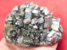 Big 100% Natural RHOMBIC Galena Crystal Cluster Peru 865gr picture