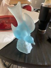 Large baby blue glass Bird dove 8.5 x 5. In excellent condition picture