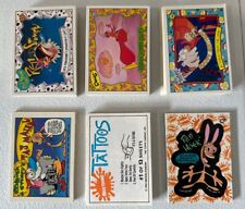 1993 TOPPS NICKTOONS 88 CARD MASTER SET W/ INSERTS - REN STIMPY DOUG RUGRATS picture