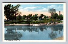 Fargo ND-North Dakota, Lake at Island Park, Antique Vintage Postcard picture