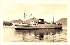 SS CHILCOTIN real photo postcard rppc STEAMER STEAMSHIP alaska - vancouver picture