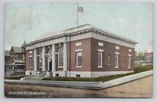 Post Office Washington Pennsylvania 1908 Antique Postcard picture