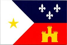 Louisiana Acadian Flag postcard picture