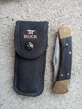 Vintage 70’s BUCK 110 2dot Hunting Knife USA Original sheath picture