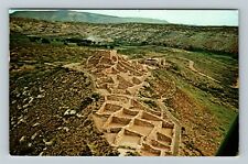 Clarkdale AZ-Arizona, Aerial View Tuzigoot Ruin, Vintage Postcard picture