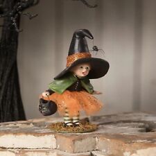 Bethany Lowe  Little Lavinia Witch with Spider Figurine  ~~ Halloween Must-Have picture