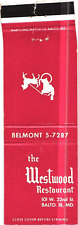 The Westwood Restaurant, Baltimore, Maryland Vintage Matchbook Cover picture