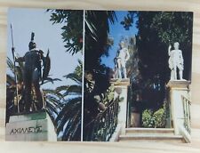 Postcard Corfu Greece Achilleion Greek Statues  A3 picture