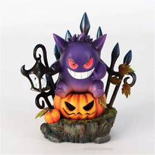 Halloween Pumpkin Gengar King Light Pokemon  Statue Decoration Resin Ornament picture