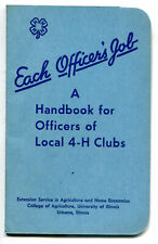 4-H, Each Officer’s Job, Handbook for Officers of Local 4-H Clubs, 1952 picture