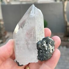 Rare 3.1” Museum Quality Stannite on Quartz Crystal Specimen From Hunan, China picture