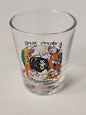 Vintage Great Smoky Mountains Glass Shot Glass Made In Taiwan picture