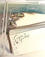 Vintage Winter Stationary Season's Greetings Writing Paper & Envelopes (20) picture