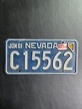 1961 Nevada License Plate C15562 1962 , 1963 Stickers  picture