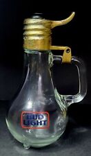 Vintage Anheuser Busch Budweiser Bud Light Glass Light Bulb Stein  Man Cave Bar picture