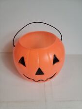 Vintage Halloween Candy Bucket Mold General Mold Plastics Jack O Lantern Pumpkin picture