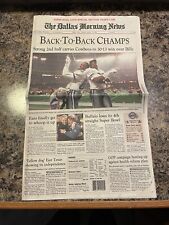 1994 Dallas Cowboys Football Newspaper.  Super Bowl Champions picture