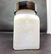 Vintage Milk Glass Dupli-Color Bottle With Bakelite Cap picture