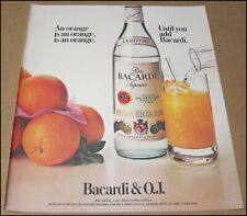 1986 Bacardi & O.J. Print Ad Advertisement Vintage 10