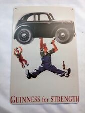 Guinness Beer Tin Sign Metal - Bar Irish Pub Guinness For Strength   picture