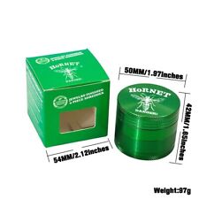 New 50mm Aluminum Alloy 4-Layer Grinder Single Gift Box Grinder Green picture