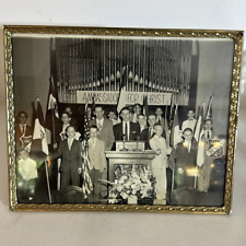 8” x 10” Vintage 1950s Ambassador For Christ Danville KY. Metal Embossed Frame picture