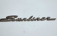 Vintage 1961 Ford Sunliner Chrome Fender Emblem Script picture