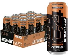 C4 Ultimate Sugar Free Energy Drink, Orange Cream Pre Workout 16 Oz (Pack of 12) picture