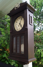 1890 KONKURRENZ German Regulator Wall Clock RUNS - VIDEO - EBONY FINISH MUST SEE picture