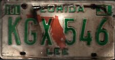 Vintage 1981 Florida License Plate Crafting Birthday Man Cave sh picture