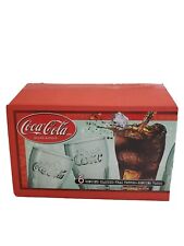 Vintage Coca-Cola Brand 6 Genuine Indiana Glasses NEW Open Box picture