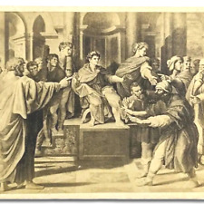 Victorian CDV The Conversion of the Proconsul Elymas Sorcerer Raphael Artwork picture