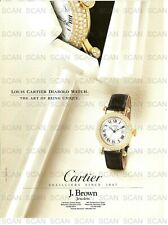 1994 Cartier Vintage Magazine Ad    Louis Cartier Diablo Watch picture