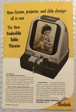 Vintage 1949 Original Print Ad Full Page - Kodak - Kodaslide Table Viewer picture