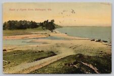 Postcard Mouth of Pigeon River Sheboygan Wisconsin, Posted 1911 picture
