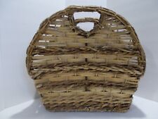 Vintage Woven Wicker Basket for Books and Magazines 13