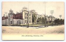 Postcard Ohio Penitentiary Columbus Ohio OH Hand Colored picture