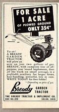 1948 Print Ad Bready Garden Tractors Made in Solon,Ohio picture