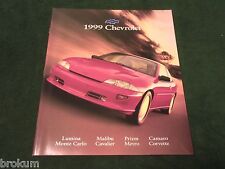 ORIGINAL 1999 CHEVROLET CHEVY FULL LINE 20 PAGE SALES BROCHURE NEW (BOX 584) picture