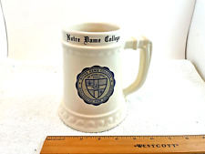 VTG 1950's Notre Dame College Manchester NH Ceramic Beer Mug 6