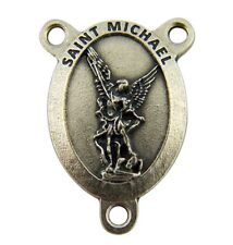 Catholic Patron Saint Michael the Archangel Pray for Us Rosary Centerpiece,1Inch picture