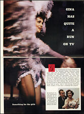 1958 Gina Lollobrigida a quite run on tv 2 page photo article  tv11 picture