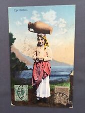 ±1915 Postcard ITALY SICILY TYPICAL SICILIAN COSTUME Woman Typical Dress Type  picture