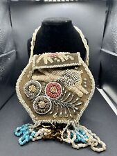 Antique 1800s Native American Iroquois beaded bag picture