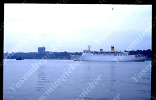 Sl86 Original Slide 1970's ? passenger cruise ship 034a picture