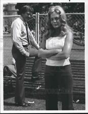 1975 Press Photo Actors Don Meredith and Joanna Moore in NBC's 