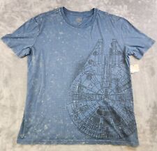 Disney Star Wars Millennium Falcon T Shirt Adult Large Galaxie's Edge 2 Sided  picture