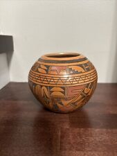 Native American Hopi Pueblo Pottery Bowl Pot Signed Emma Naha Appx 4” Handmade picture