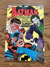 Batman # 186 (DC 1966) Joker App 1st Appearance Gaggy The Clown GD/VG picture