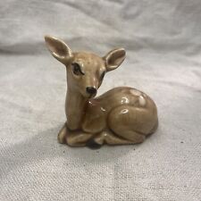 Vintage Hand Painted Ceramic pretty Detailed DEER fawn Figurine - Nice bambi picture